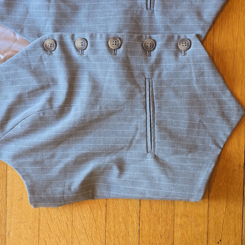 Heartloom, Light Gray Pinstripe Vest, EUC, Women's L - Picture 8 of 13